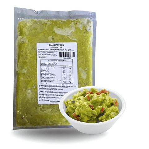 GUACAMOLE BOLSA (PRECIOS MÁS IVA)