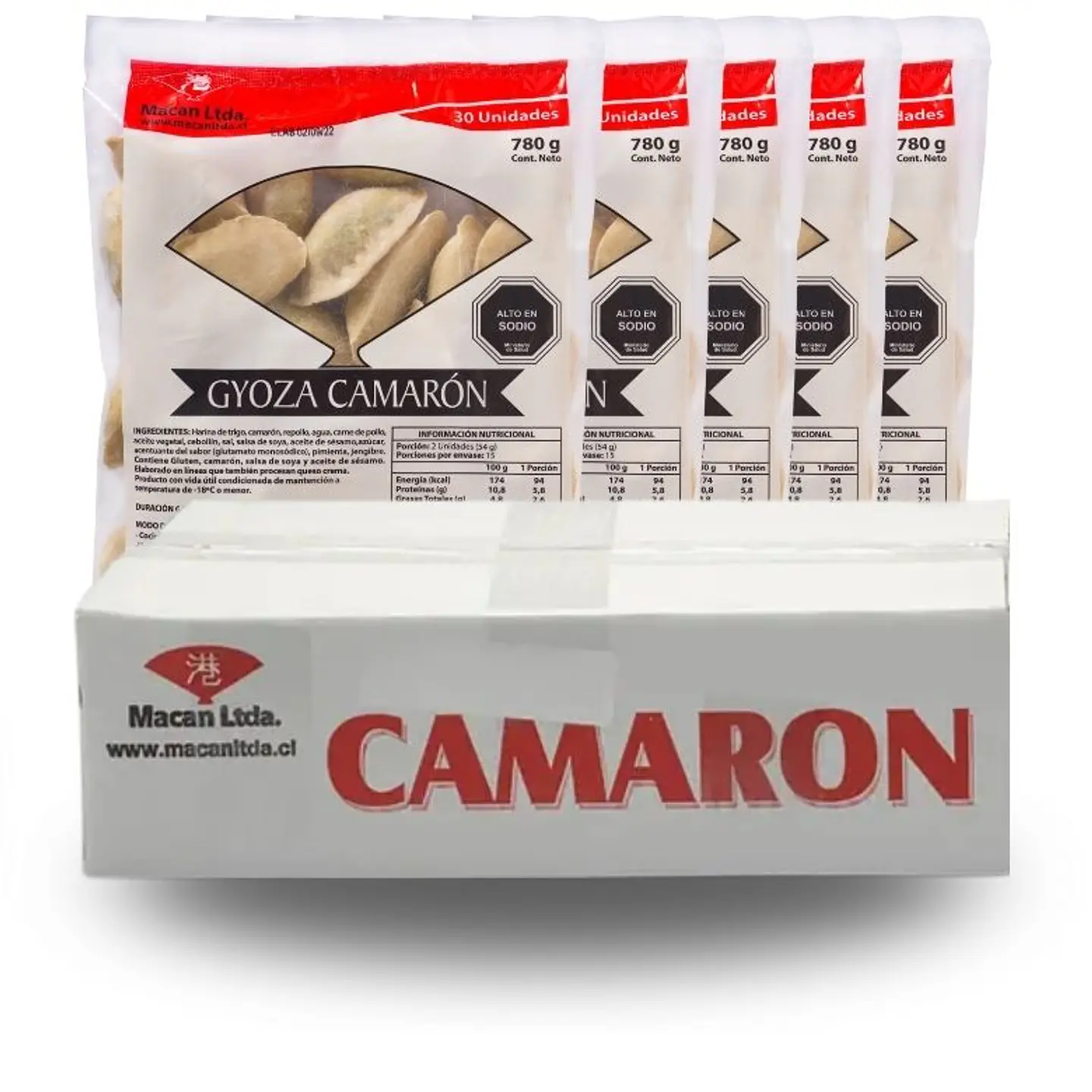 Gyoza Camaron  (Precio más IVA) 1