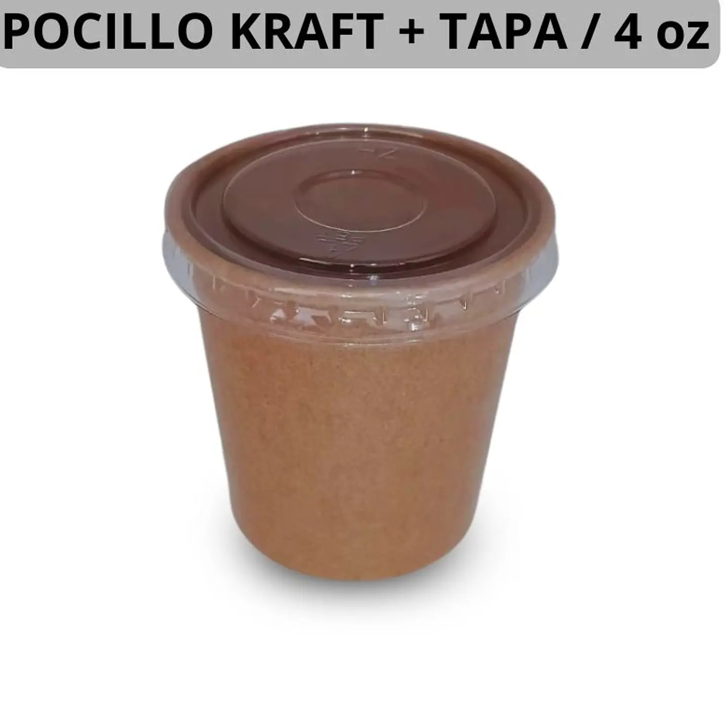 Pocillo + Tapa Kraft 4oz 2.000 Unds (Precio más Iva) 1