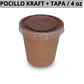 Pocillo + Tapa Kraft 4oz 2.000 Unds (Precio más Iva) - Miniatura 1
