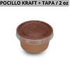 Pocillo + Tapa Kraft 2oz 2.000 Unds