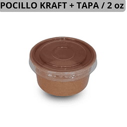 Pocillo + Tapa Kraft 2oz 2.000 Unds