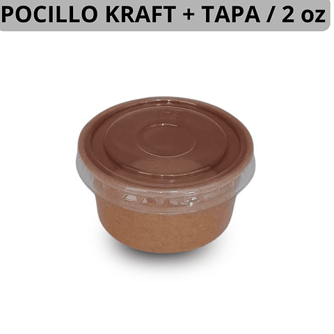 Pocillo + Tapa Kraft 2oz 2.000 Unds