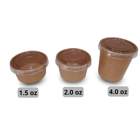 Pocillo + Tapa Kraft 2oz 2.000 Unds