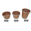 Pocillo + Tapa Kraft 1.5oz 2.000 Unds