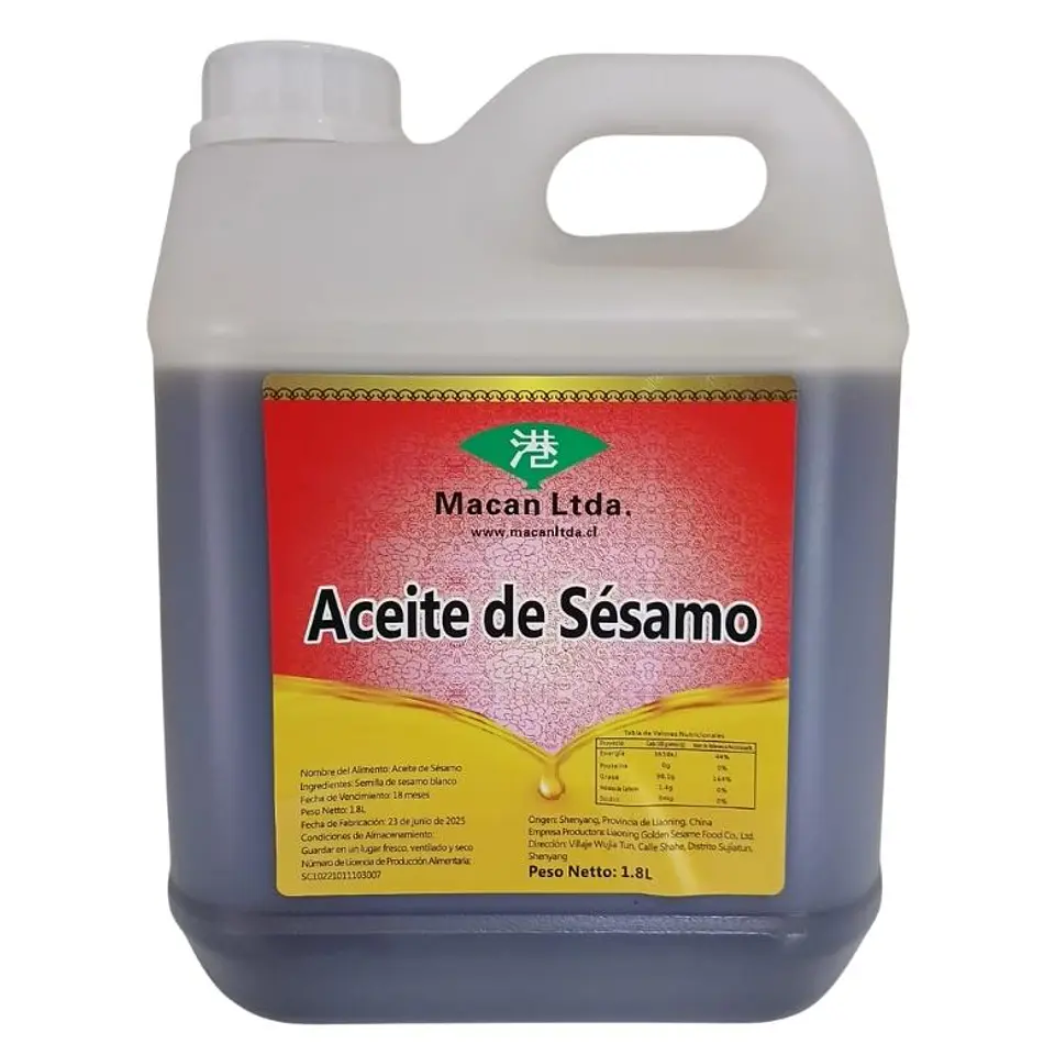 Aceite de Sésamo Macan 1.8 Litros (Precio más IVA) 1