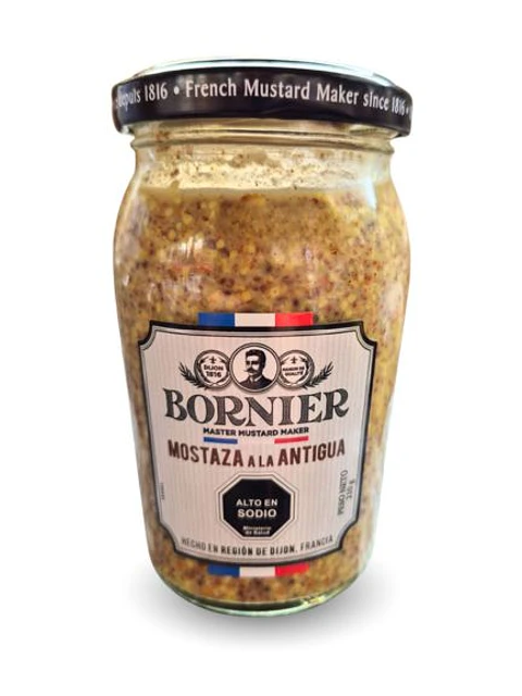 MOSTAZA A LA ANTIGUA BORNIER 210 GRS - PACK 12 UNIDADES (Precio más IVA)