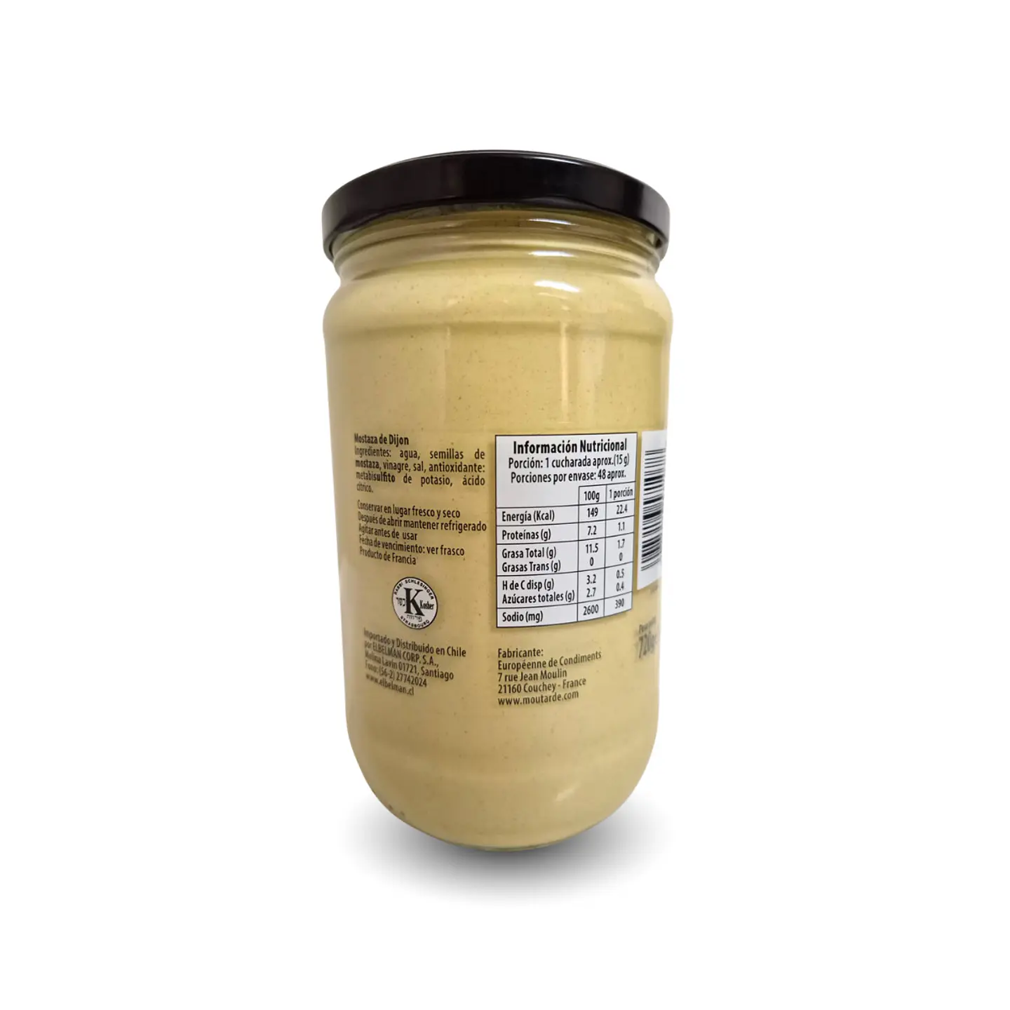 MOSTAZA DIJON BORNIER 720 GRS - PACK 6 UNIDADES (Precio más IVA) 2