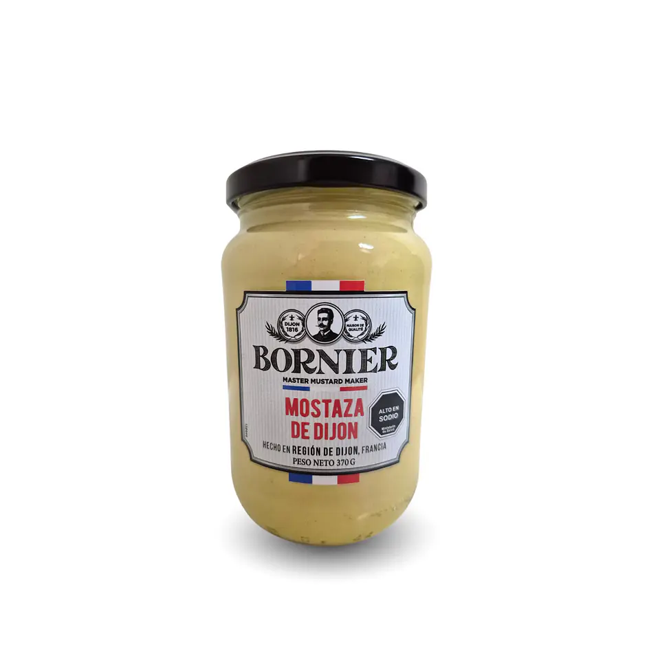 MOSTAZA DIJON BORNIER 370 GRS - PACK 12 UNIDADES (Precio más IVA) 1
