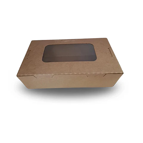 Envase Delivery Kraft con Ventana (Precios Más IVA)