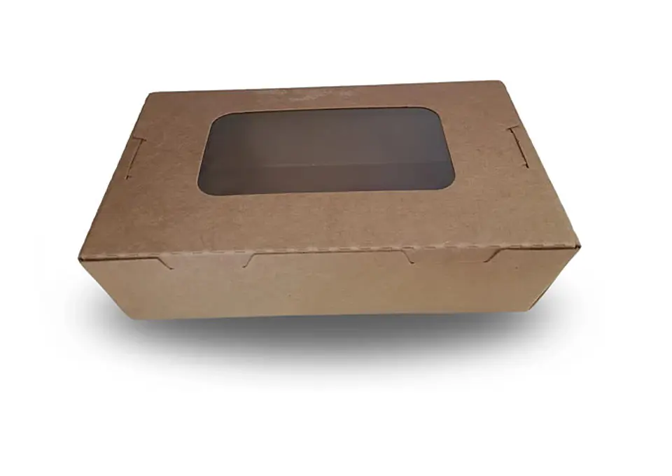 Envase Delivery Kraft con Ventana (Precio más IVA) 1