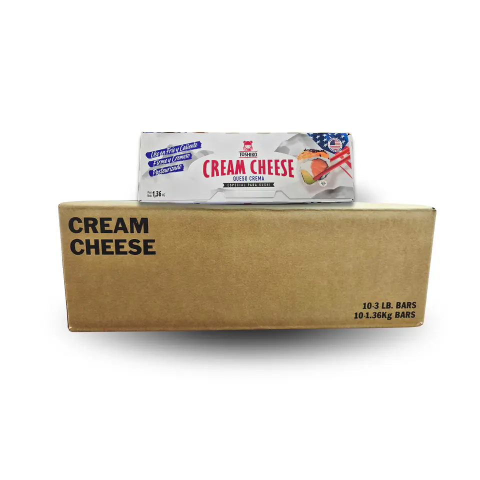  QUESO CREMA TOSHIKO CAJA 10 BARRAS (Precio más IVA) 1