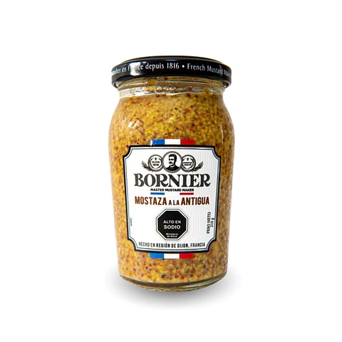MOSTAZA A LA ANTIGUA BORNIER 210 GRS - PACK 12 UNIDADES (Precio más IVA)