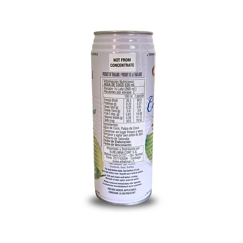 Agua de Coco 24 x 520 ml (Precio más IVA)