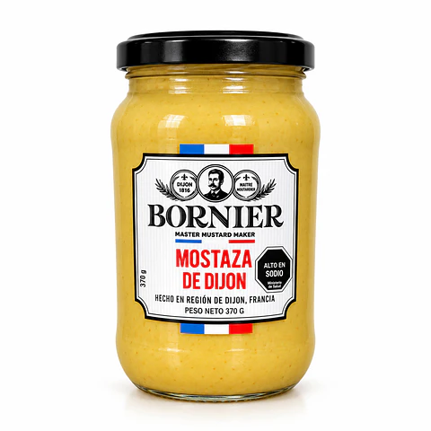 MOSTAZA DIJON BORNIER 370 GRS - PACK 12 UNIDADES (Precio más IVA)