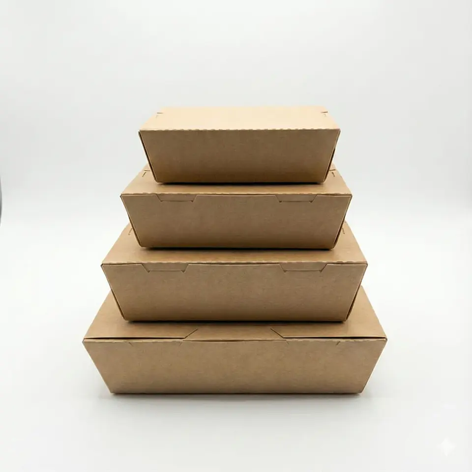 Envase Delivery Kraft SIN Ventana Small Caja 200 UNDS (Precio más IVA) 2