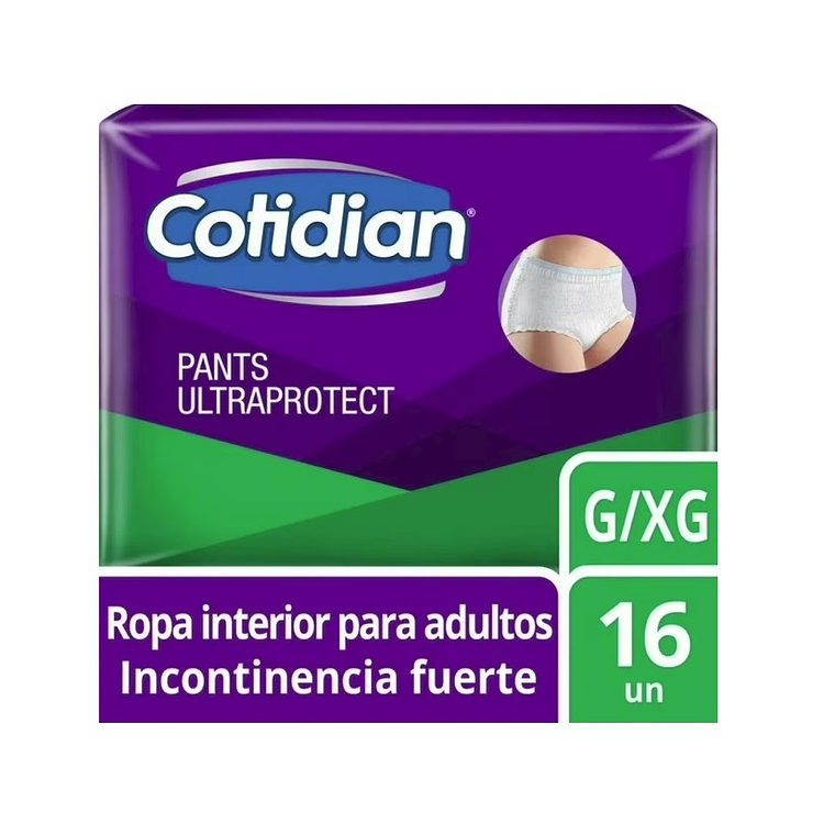 Pañal Adulto Cotidean UltraProtect G/XG 16 Uni. 1