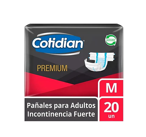 Pañal Adulto Cotidean Premium M 20 Uni.
