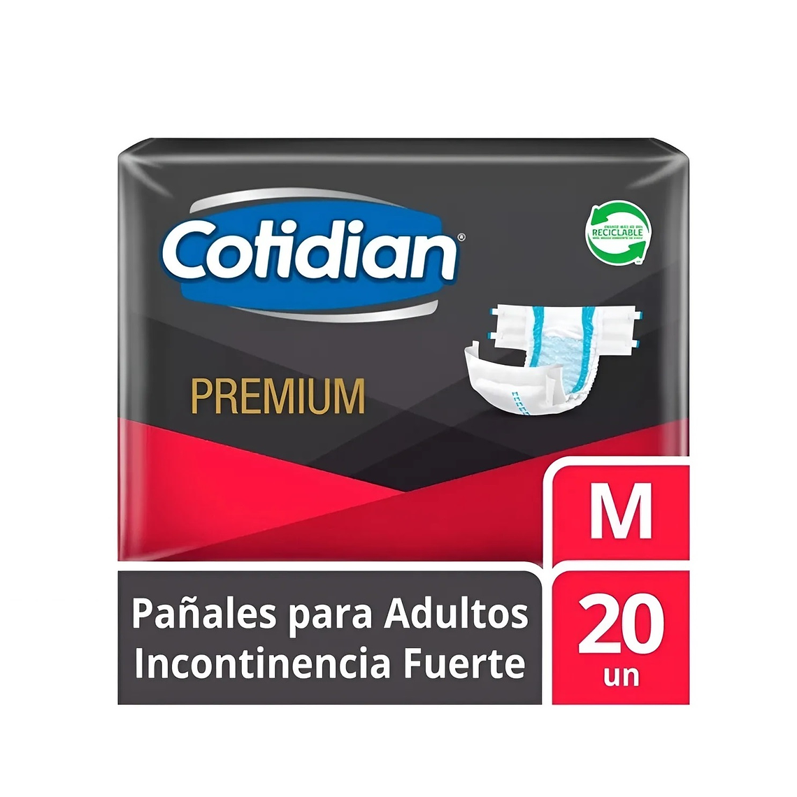 Pañal Adulto Cotidean Premium M 20 Uni. 1