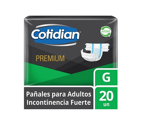 Pañal Adulto Cotidean Premium G 20 Uni.