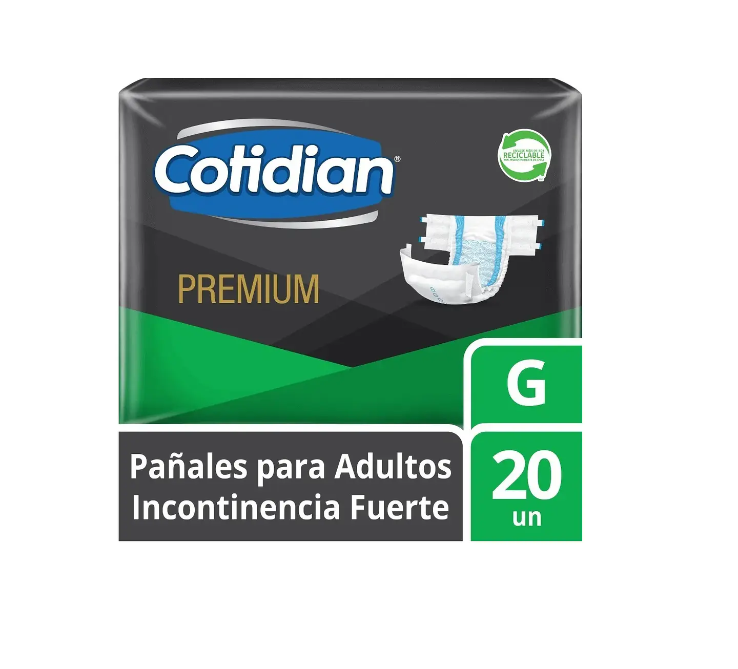 Pañal Adulto Cotidean Premium G 20 Uni. 1