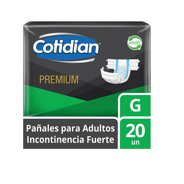 Pañal Adulto Cotidean Premium G 20 Uni. 1