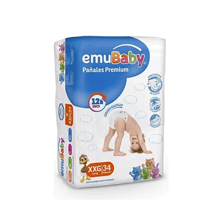 Pañal emuBaby Premium XXG 14 Uni.