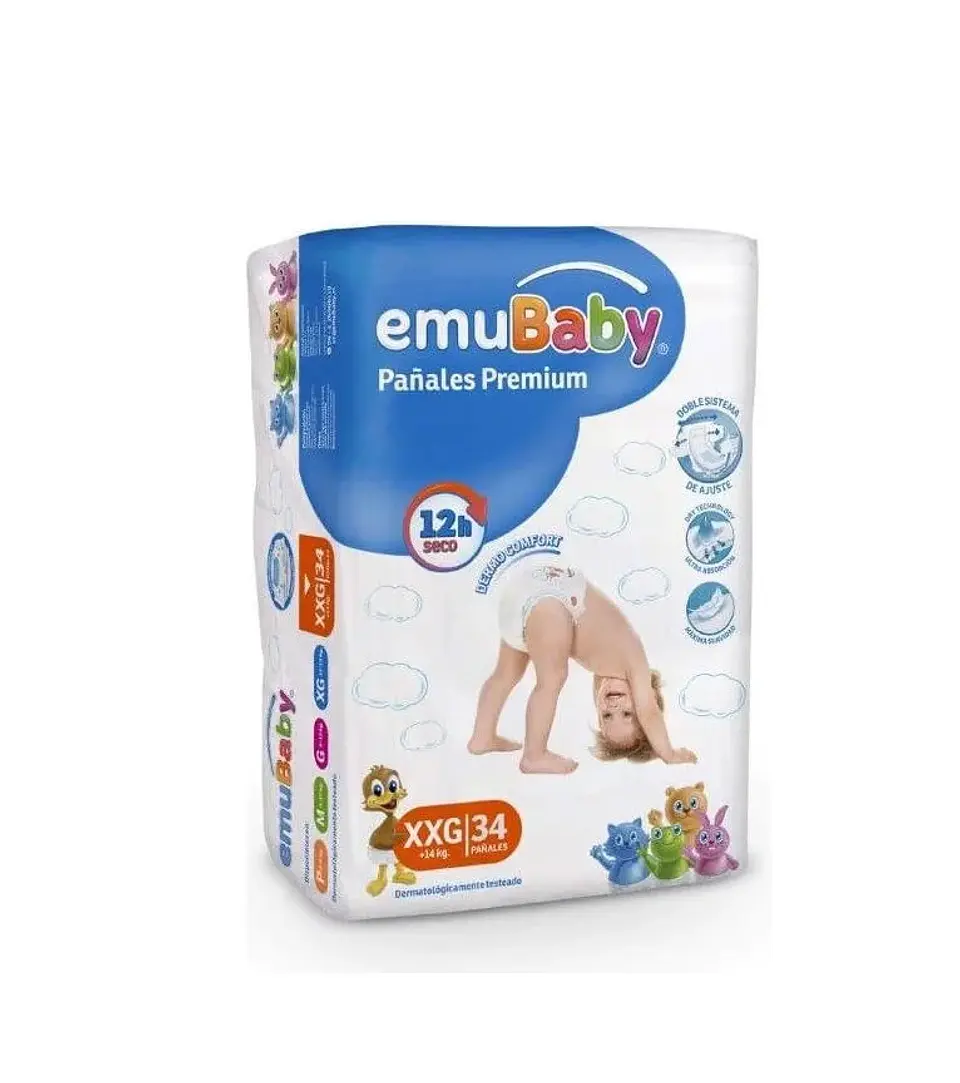 Pañal emuBaby Premium XXG 14 Uni. 1