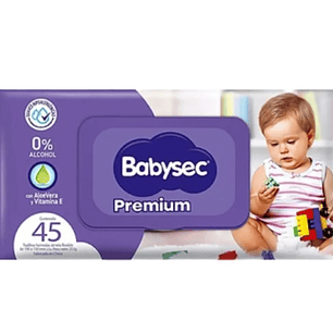 Toallitas Húmedas Babysec 45 Uni.