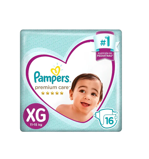 Pampers Premium Care Talla XG 16 Uni.