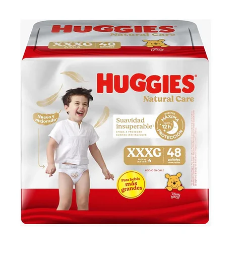 Huggies Natural Care Talla XXXG  48 Uni.
