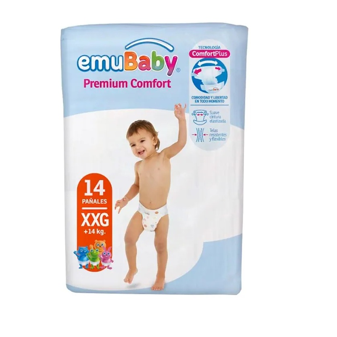Pañal EmuBaby Premium Confort XXG 14 Uni. 1