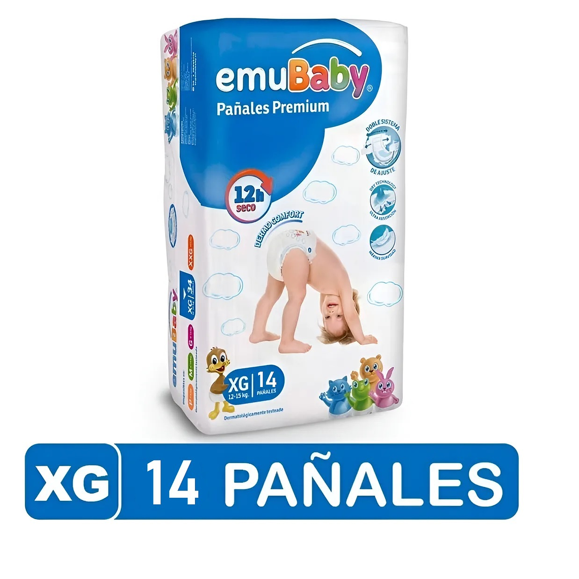 Pañal Emubaby XG Premium  14 Uni. 1