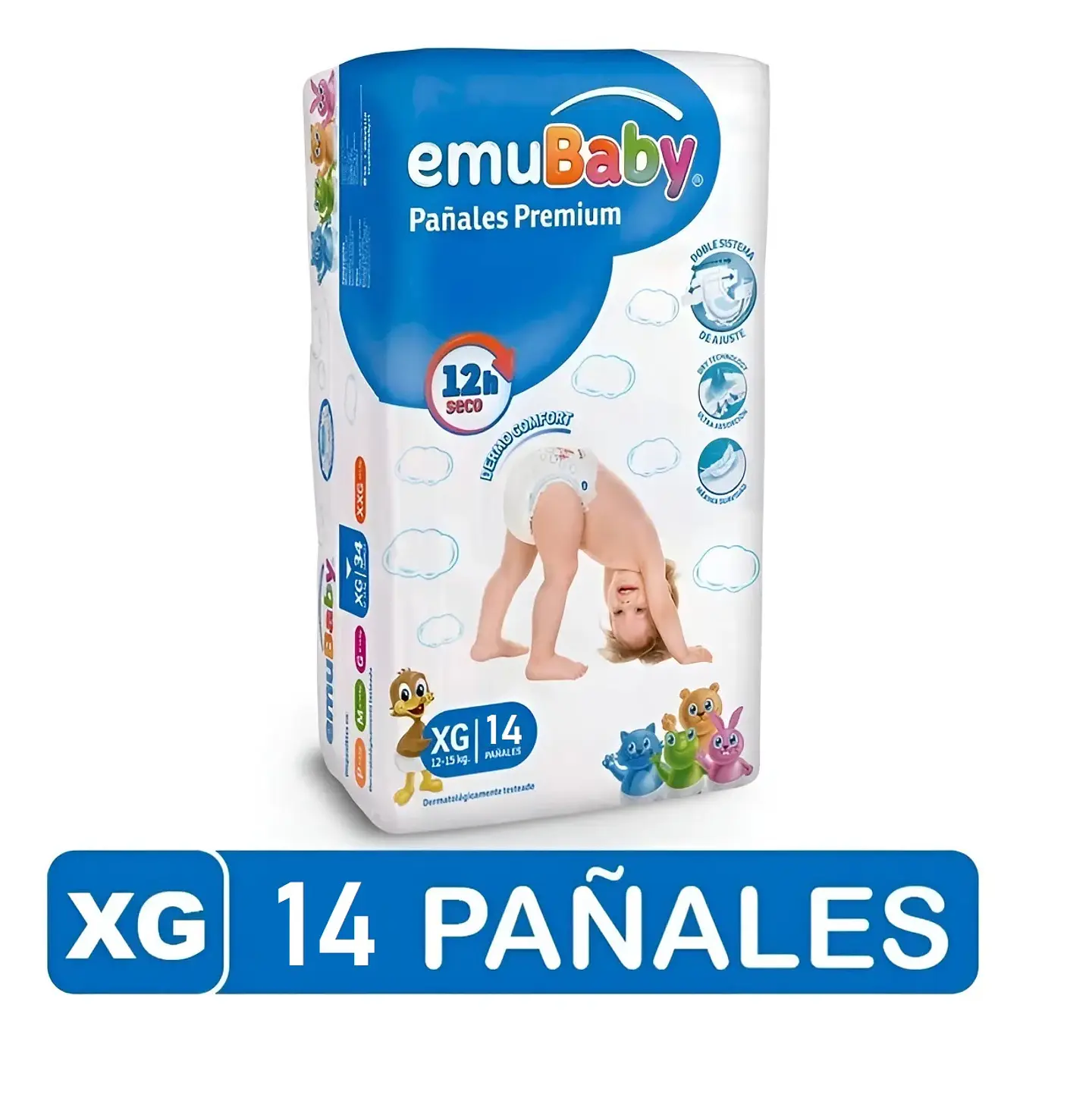 Pañal Emubaby XG Premium  14 Uni. 1