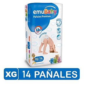 Pañal Emubaby XG Premium  14 Uni.