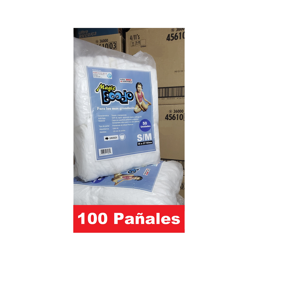 Pack de 2 Paquetes MagicBoodo SM 100 Uni. en total 1