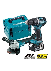 Kit Makita Minirebarbadora  DGA504Z e Aparafusadora DHP484Z