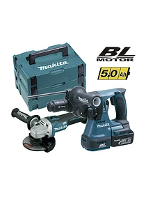KIt Makita Minirebarbadora DGA504Z + Martelo Ligeiro DHR243Z