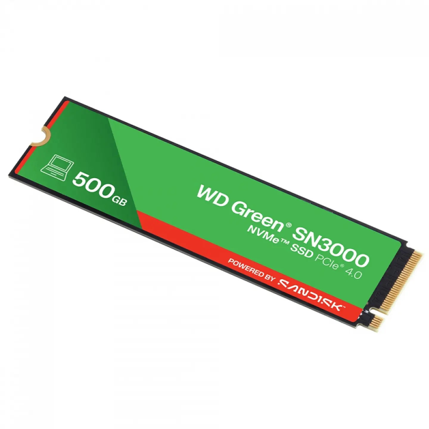 SSD WD Green SN350 500GB, M.2 NVM, Leitura 5000MB/s, Gravação 4100mb/s - WDS500G4G0E 2