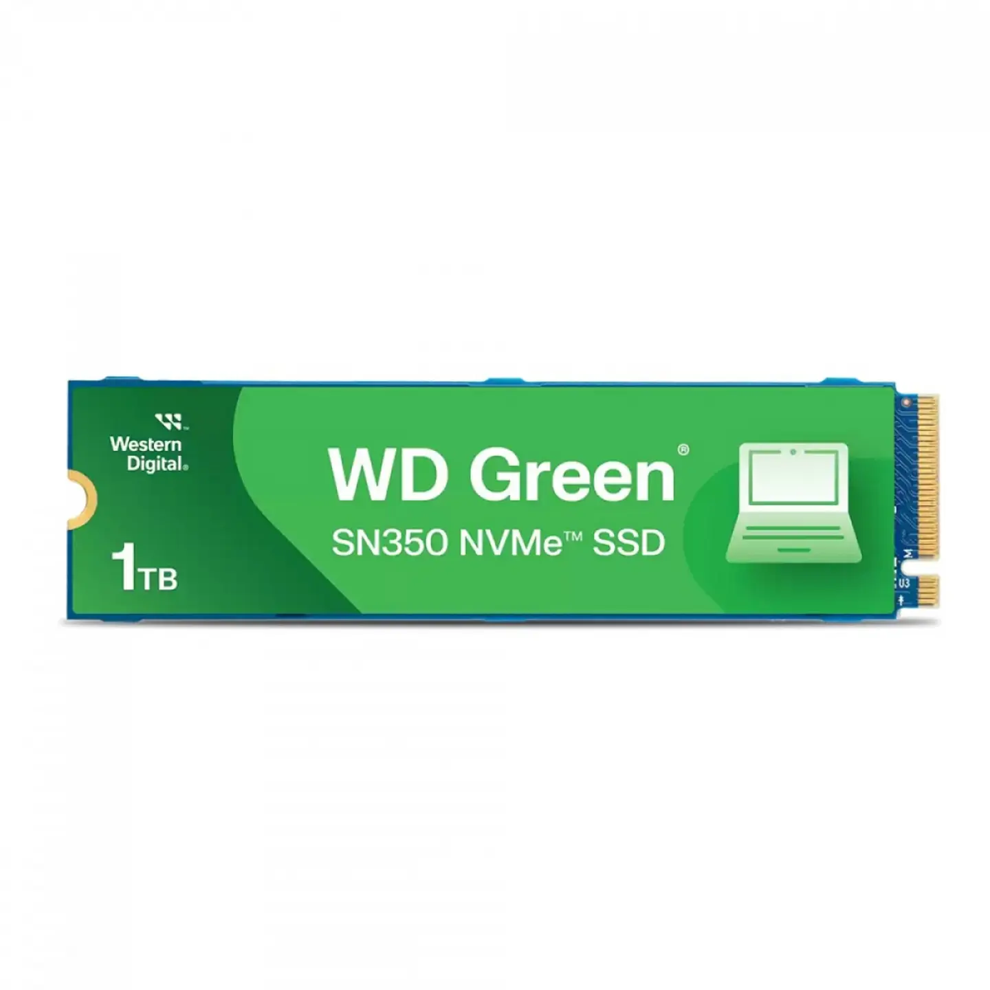 SSD WD Green SN350 1TB, M.2 NVM, Leitura 2400MB/s, Gravação 1850mb/s - WDS100T2G0C 1