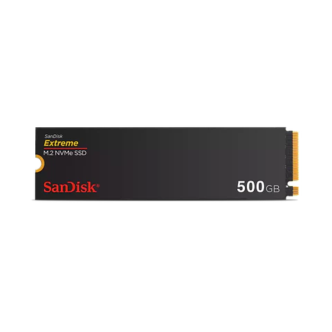SSD Sandisk Extreme 500GB, M.2 NVM, Leitura 5000MB/s, Gravação 4000mb/s - SDSSDX3N-500G-G26