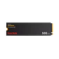 SSD Sandisk Extreme 500GB, M.2 NVM, Leitura 5000MB/s, Gravação 4000mb/s - SDSSDX3N-500G-G26 - Thumbnail 1