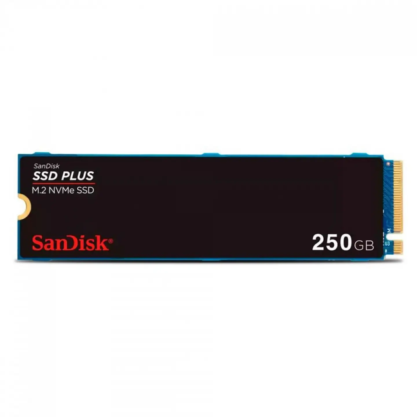 SSD Sandisk Plus 250GB, M.2 NVM, Leitura 2400MB/s, Gravação 1500mb/s - SDSSDA3N-250G-G26 1