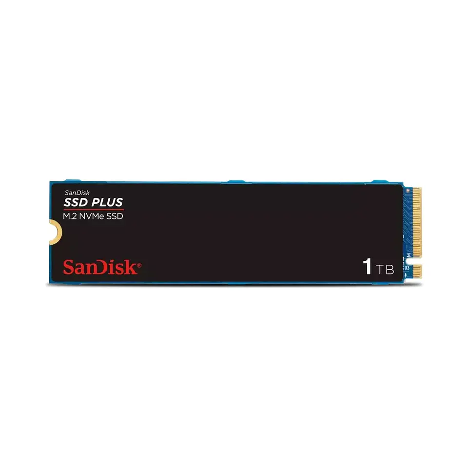 SSD Sandisk Plus 1TB, M.2 NVM, Leitura 3200MB/s, Gravação 2500mb/s 1