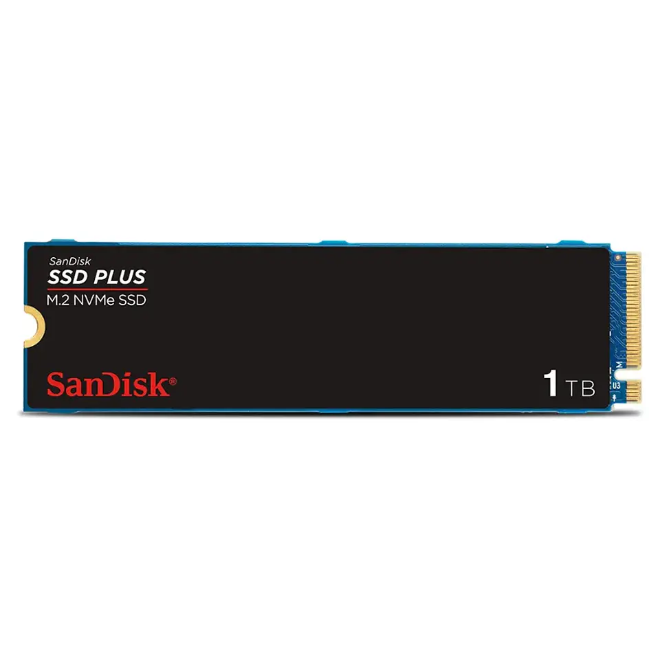 SSD Sandisk Plus 1TB, M.2 NVM, Leitura 3200MB/s, Gravação 2500mb/s 3