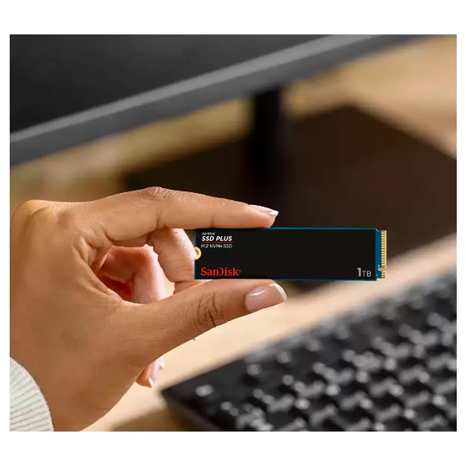 SSD Sandisk Plus 1TB, M.2 NVM, Leitura 3200MB/s, Gravação 2500mb/s 6
