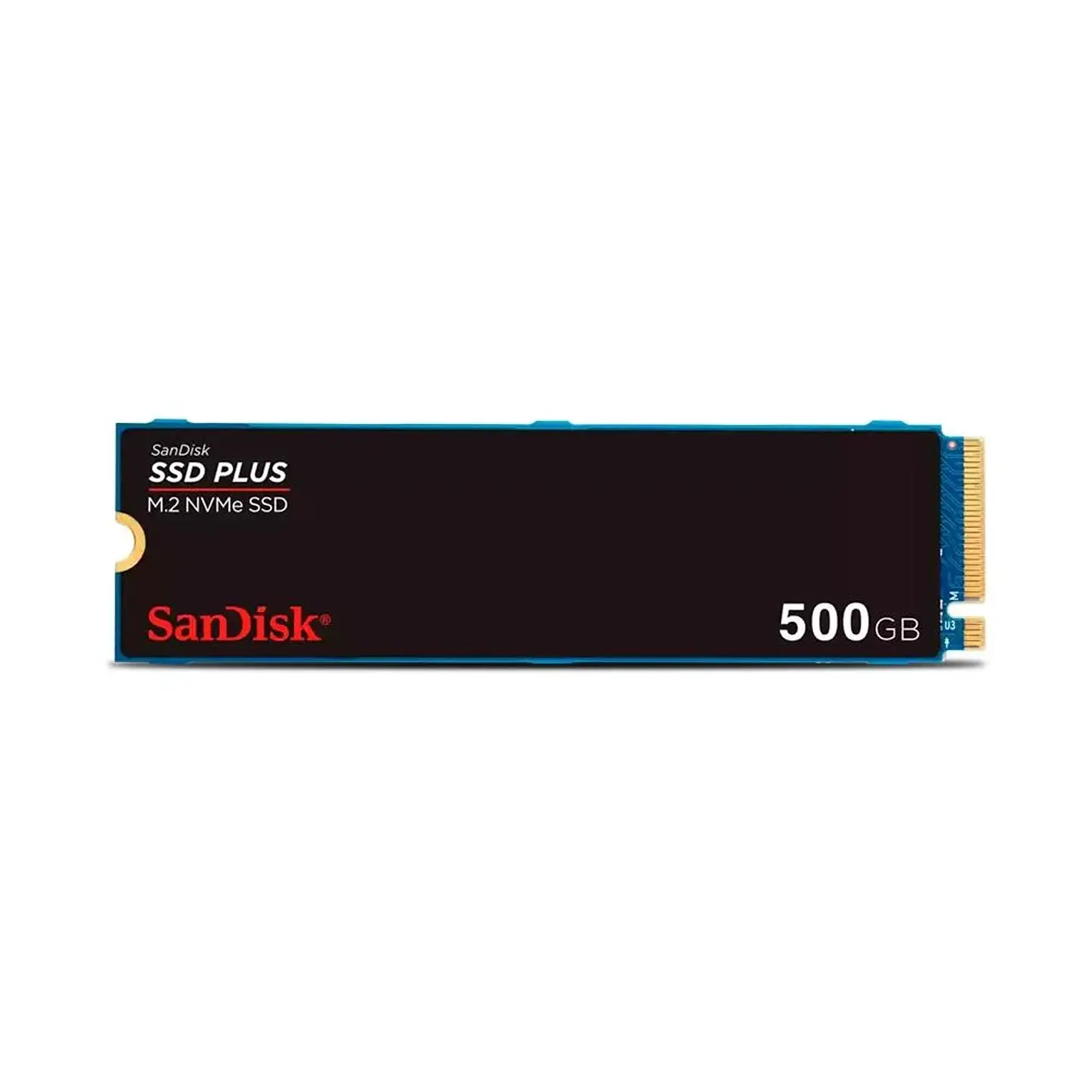 SSD Sandisk Plus 500GB, M.2 NVM, Leitura 2400MB/s, Gravação 2400mb/s 1