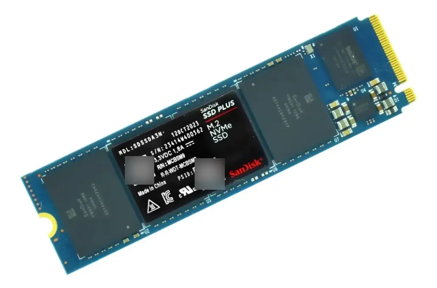 SSD Sandisk Plus 500GB, M.2 NVM, Leitura 2400MB/s, Gravação 2400mb/s 2