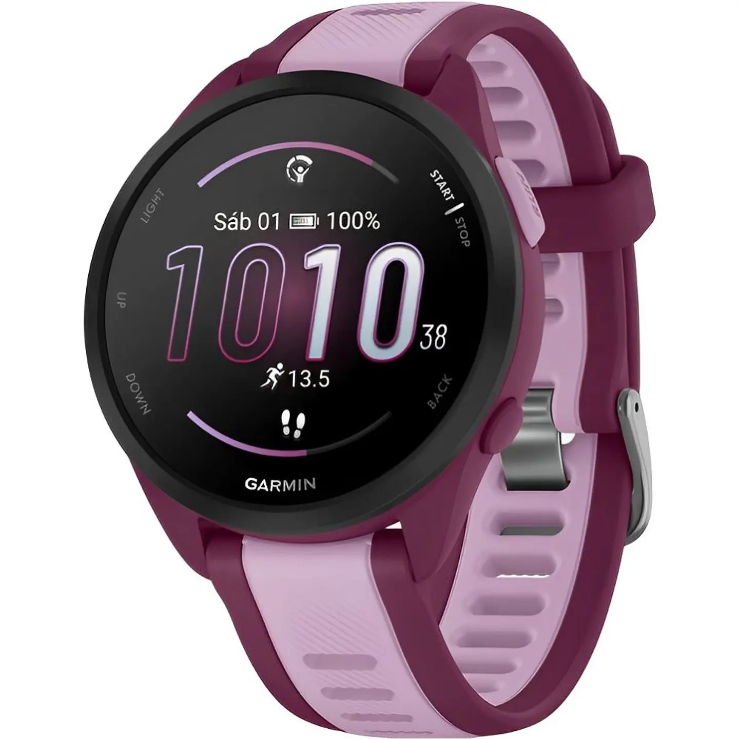 Relógio Smartwatch Garmin Forerunner 165 Music, AmoLED, Pulseira Mesh 3