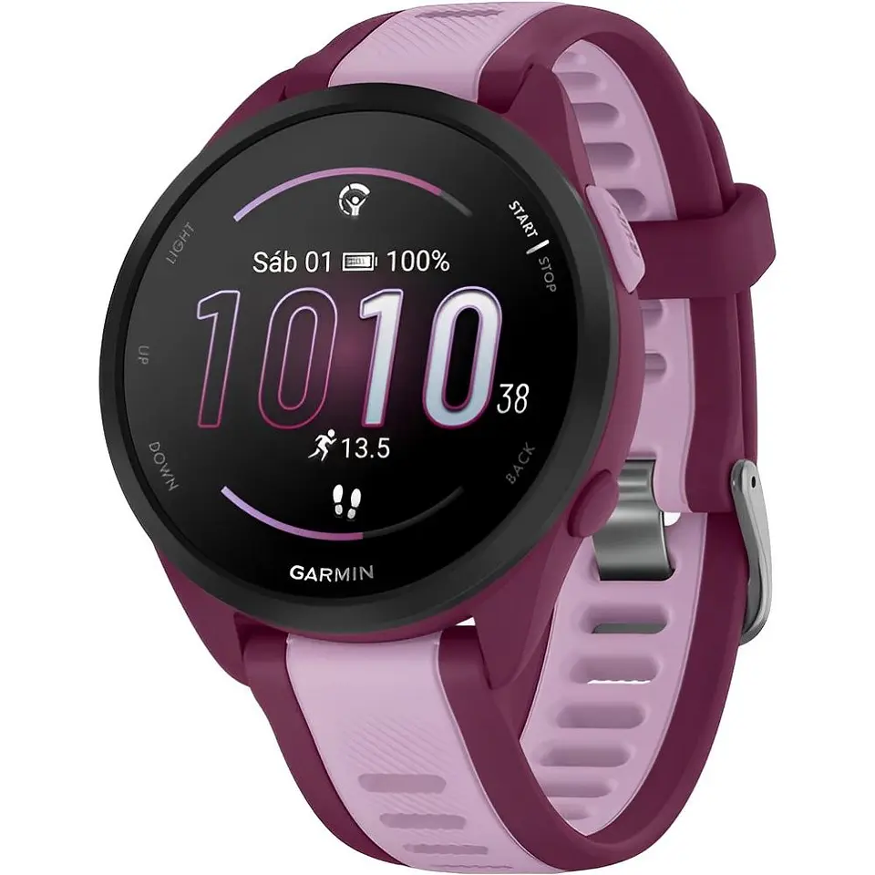 Relógio Smartwatch Garmin Forerunner 165 Music, AmoLED, Pulseira Mesh 3